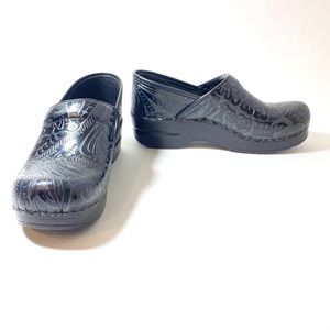 Dansko Women's Professional Black Tooled Clogs